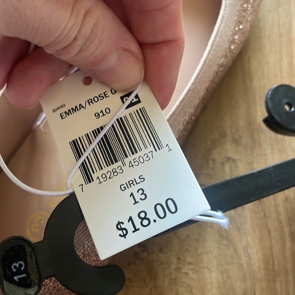 Rose Gold Glitter ballet slippers - Picture 5 of 5